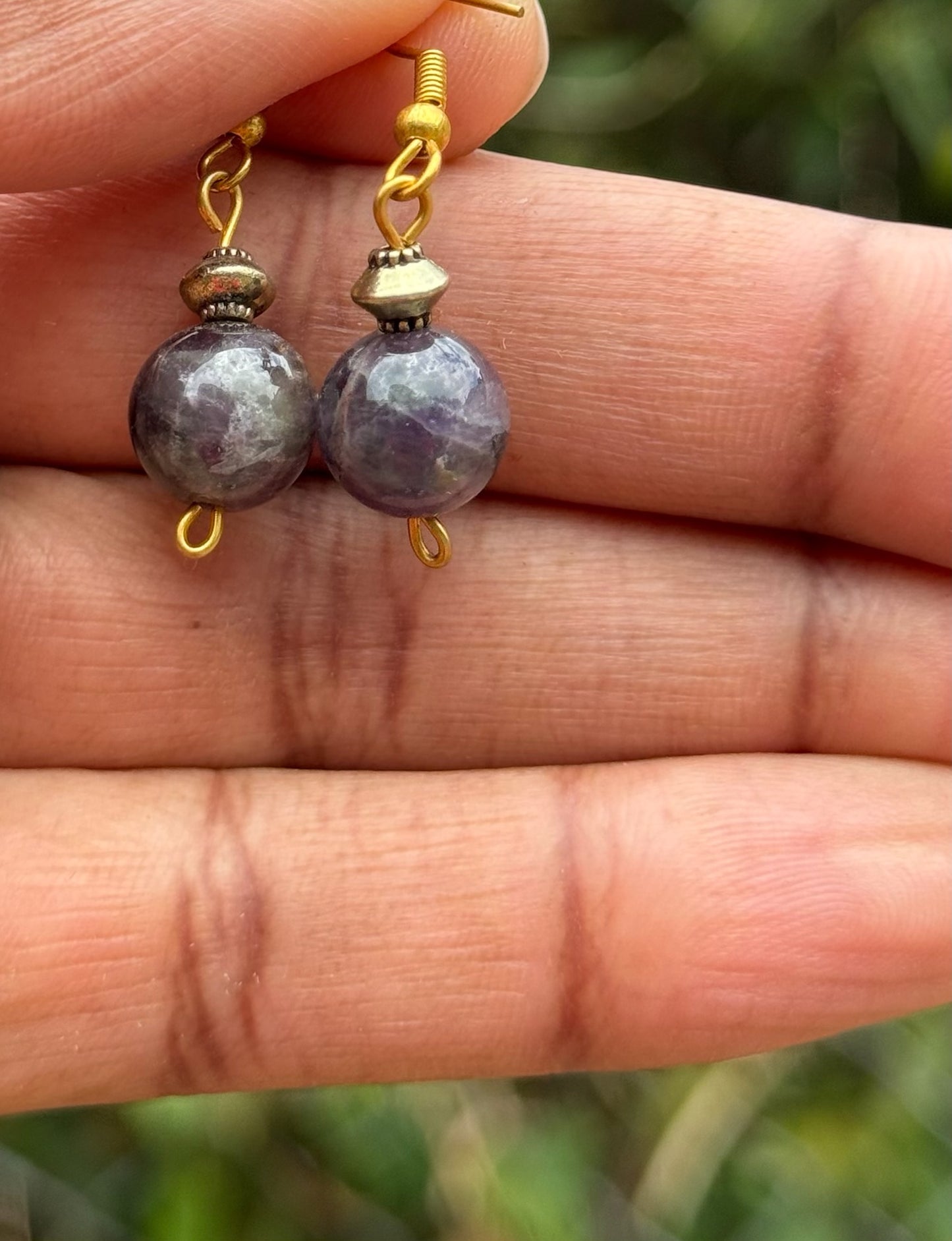 Amethyst Crystal Earrings