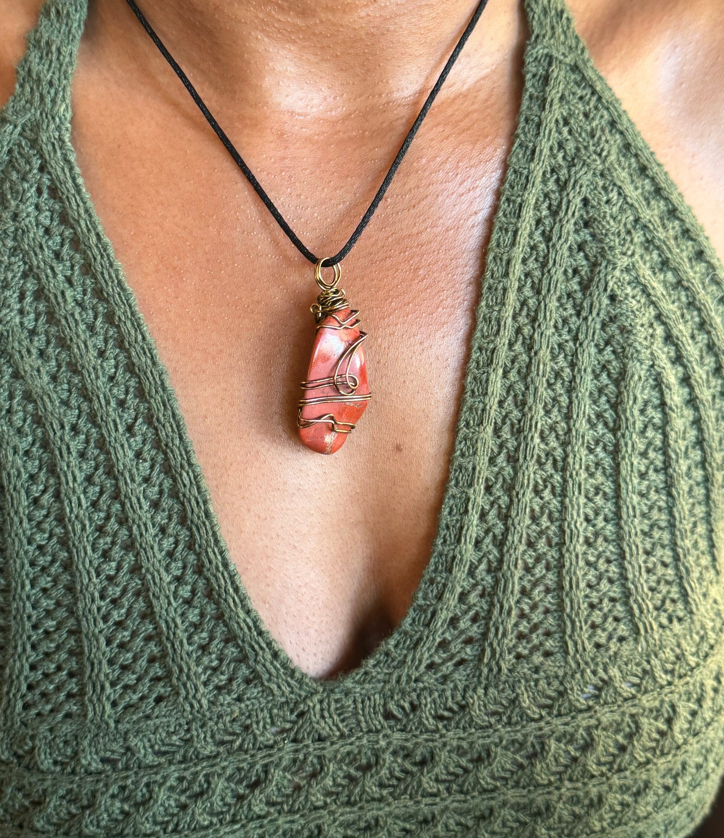 Red Brecciated Jasper Crystal (Tumbled)