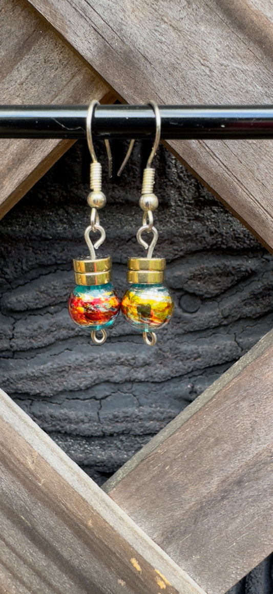 Water Wrapped In Fire Earrings