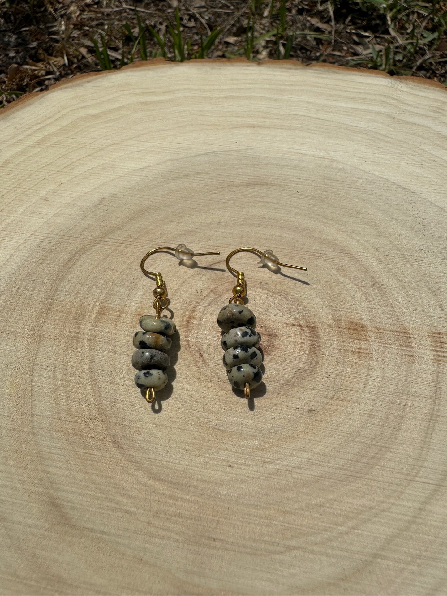 Dalmatian Jasper Earrings